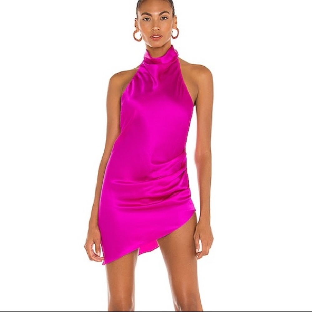 NEW NEVER WORN Amanda Uprichard Samba Dress in Hot Pink M
